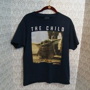 Medium The Child Grogu Graphic T Star Wars The Mandalorian Fifth Sun 100% Cotton